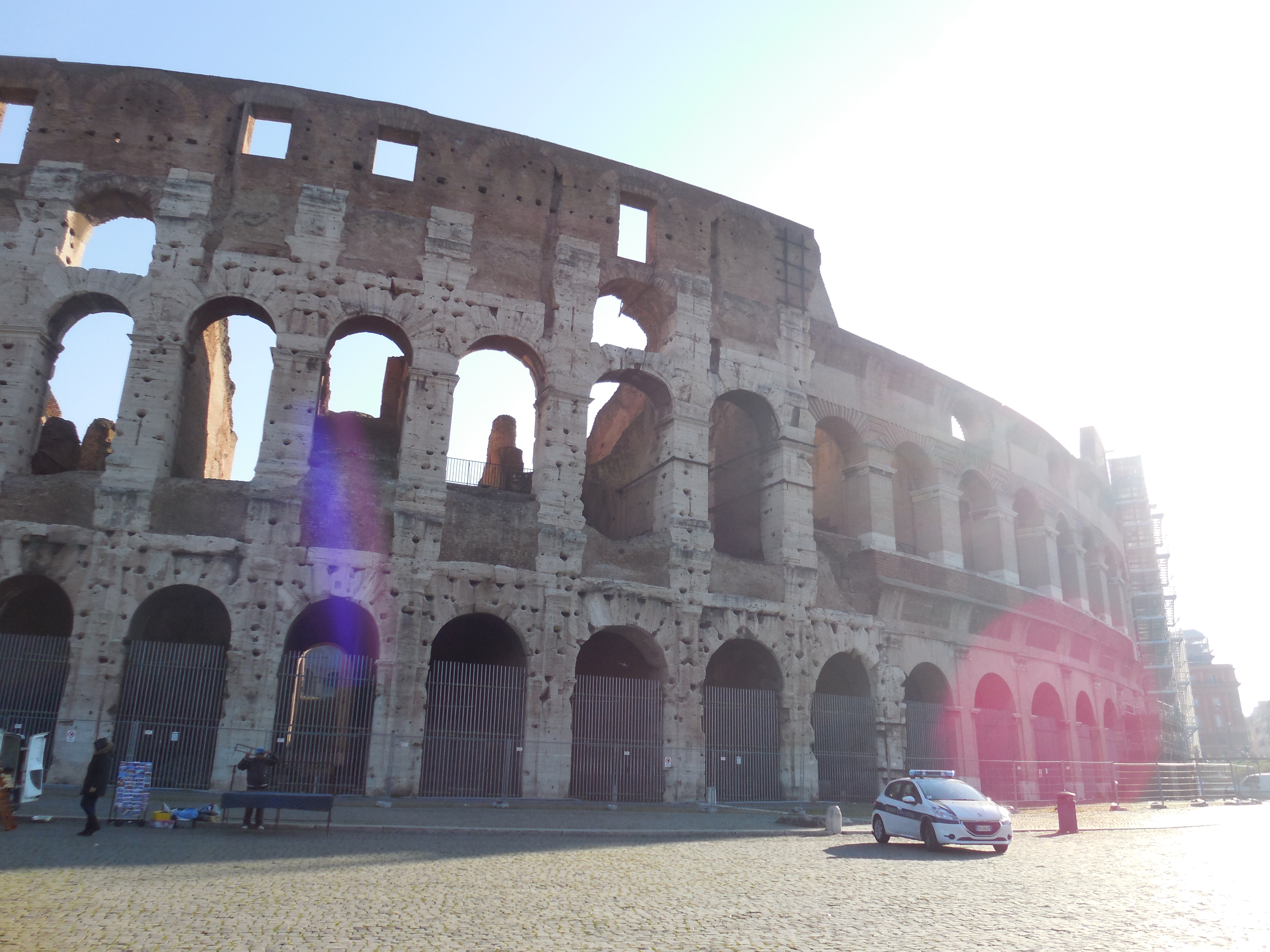 The Colosseum at 8:30am.