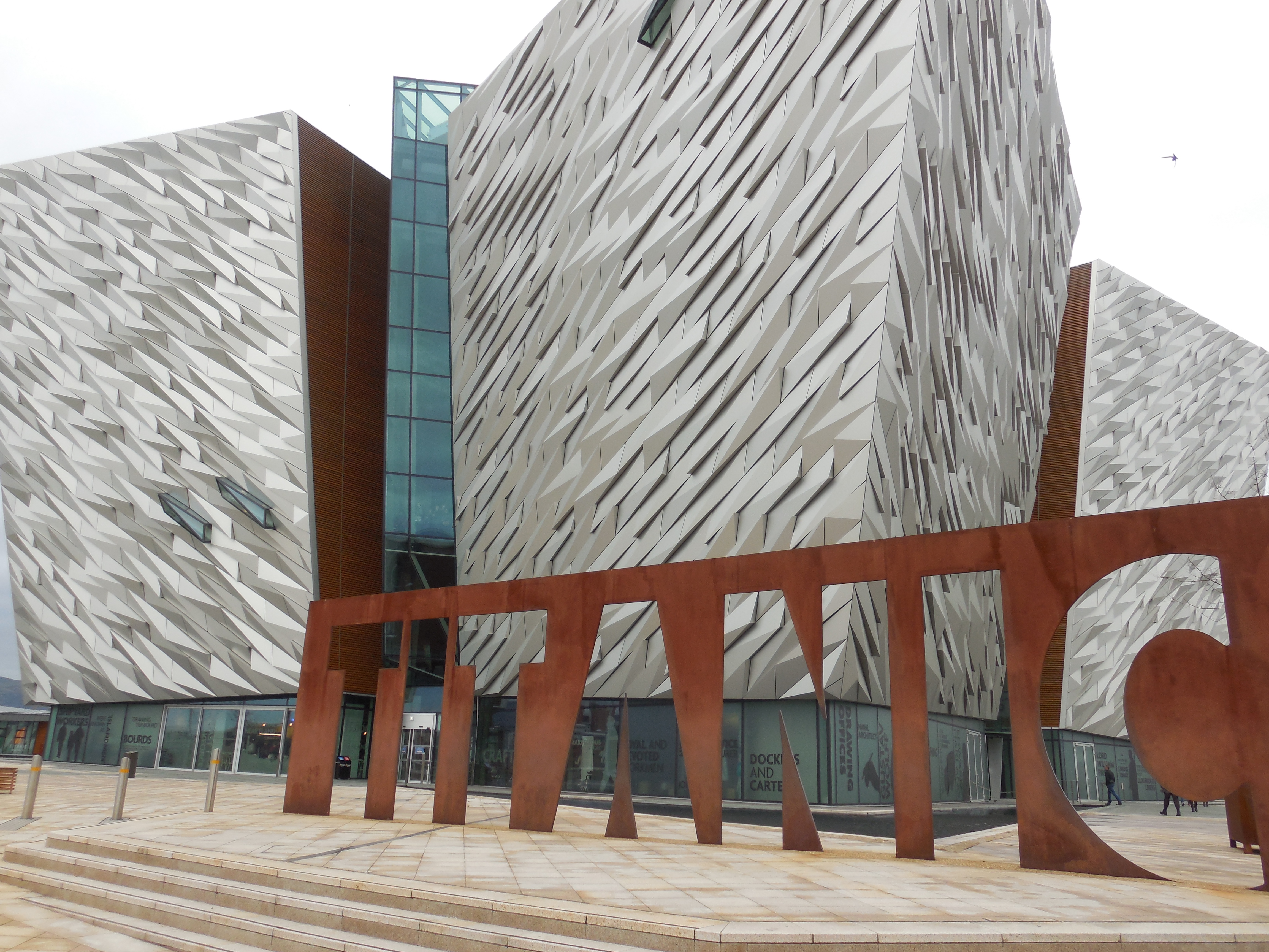 The Titanic Museum in Belfast where the Titanic was actually built!