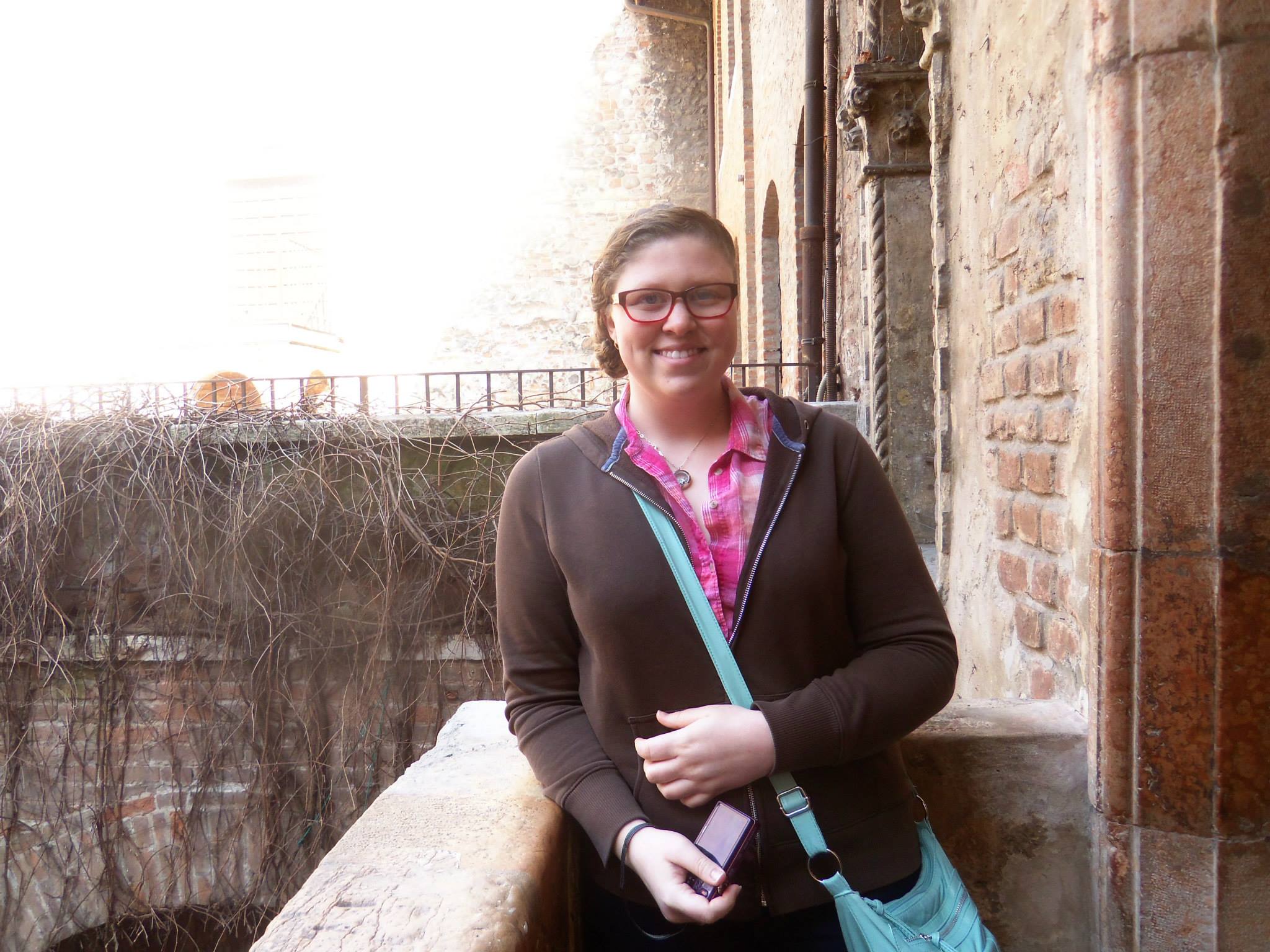 A picture of me in Verona, Italy.
